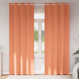 Vidaxl zwart-out gordijnen met ringen 2 pcs terracotta 245 x 140 cm