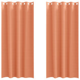 Vidaxl zwart-out gordijnen met ringen 2 pcs terracotta 245 x 140 cm