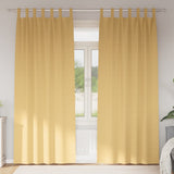 Vidaxl zwart-out gordijnen met ringen 2 pcs beige 245 x 140 cm
