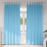 Vidaxl zwart-out gordijnen met ringen 2 pcs lichtblauw 260 x 140 cm