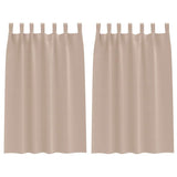Vidaxl zwart-out gordijnen met ringen 2 pcs taupe 175 x 140 cm