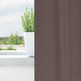 Vidaxl zwart-out gordijnen met ringen 2 pcs donkerbruin 140 x 140 cm