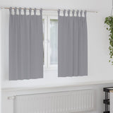 Vidaxl zwart-out gordijnen met ringen 2 pcs lichtgrijs 140 x 140 cm