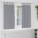 Vidaxl zwart-out gordijnen met ringen 2 pcs lichtgrijs 175 x 140 cm