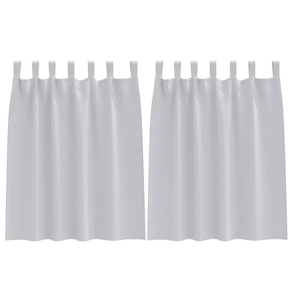 Vidaxl zwart-out gordijnen met ringen 2 pcs lichtgrijs 140 x 140 cm