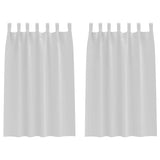 Vidaxl zwart-out gordijnen met ringen 2 pcs bleekgrijs 175 x 140 cm