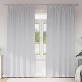 Vidaxl zwart-out gordijnen met ringen 2 pcs bleekgrijs 225 x 140 cm
