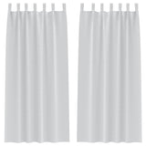Vidaxl zwart-out gordijnen met ringen 2 pcs bleekgrijs 260 x 140 cm