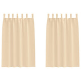 Vidaxl zwart-out gordijnen met ringen 2 pcs crème 175 x 140 cm