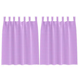 Vidaxl zwart-out gordijnen met ringen 2 pcs paars 140 x 140 cm