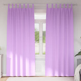 Vidaxl zwart-out gordijnen met ringen 2 pcs paars 260 x 140 cm