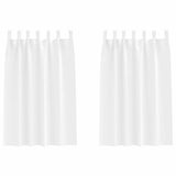 Vidaxl zwart-out gordijnen met ringen 2 pcs puur wit 175 x 140 cm