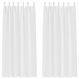 Vidaxl zwart-out gordijnen met ringen 2 pcs puur wit 245 x 140 cm