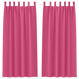 Vidaxl zwart-out gordijnen met ringen 2 pcs felroze 225 x 140 cm