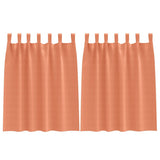 Vidaxl zwart-out gordijnen met ringen 2 pcs terracotta 140 x 140 cm