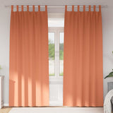 Vidaxl zwart-out gordijnen met ringen 2 pcs terracotta 245 x 140 cm