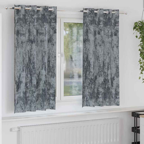Vidaxl velvet gordijnen 2 pcs zilvergrijs 175 x 140 cm fluweel