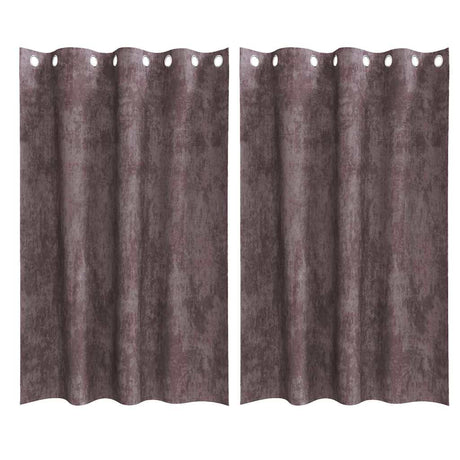 Vidaxl velvet gordijnen met gordijnen 2 pcs bruin 175 x 140 cm fluweel