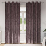 Vidaxl velvet gordijnen met gordijnen 2 pcs bruin 245 x 140 cm fluweel