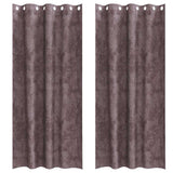 Vidaxl velvet gordijnen met gordijnen 2 pcs bruin 260 x 140 cm fluweel