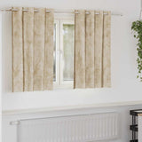 Vidaxl velvet gordijnen met gordijnen 2 pcs crème 140 x 140 cm fluweel