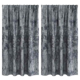 Vidaxl velvet gordijnen 2 pcs zilvergrijs 140 x 140 cm fluweel