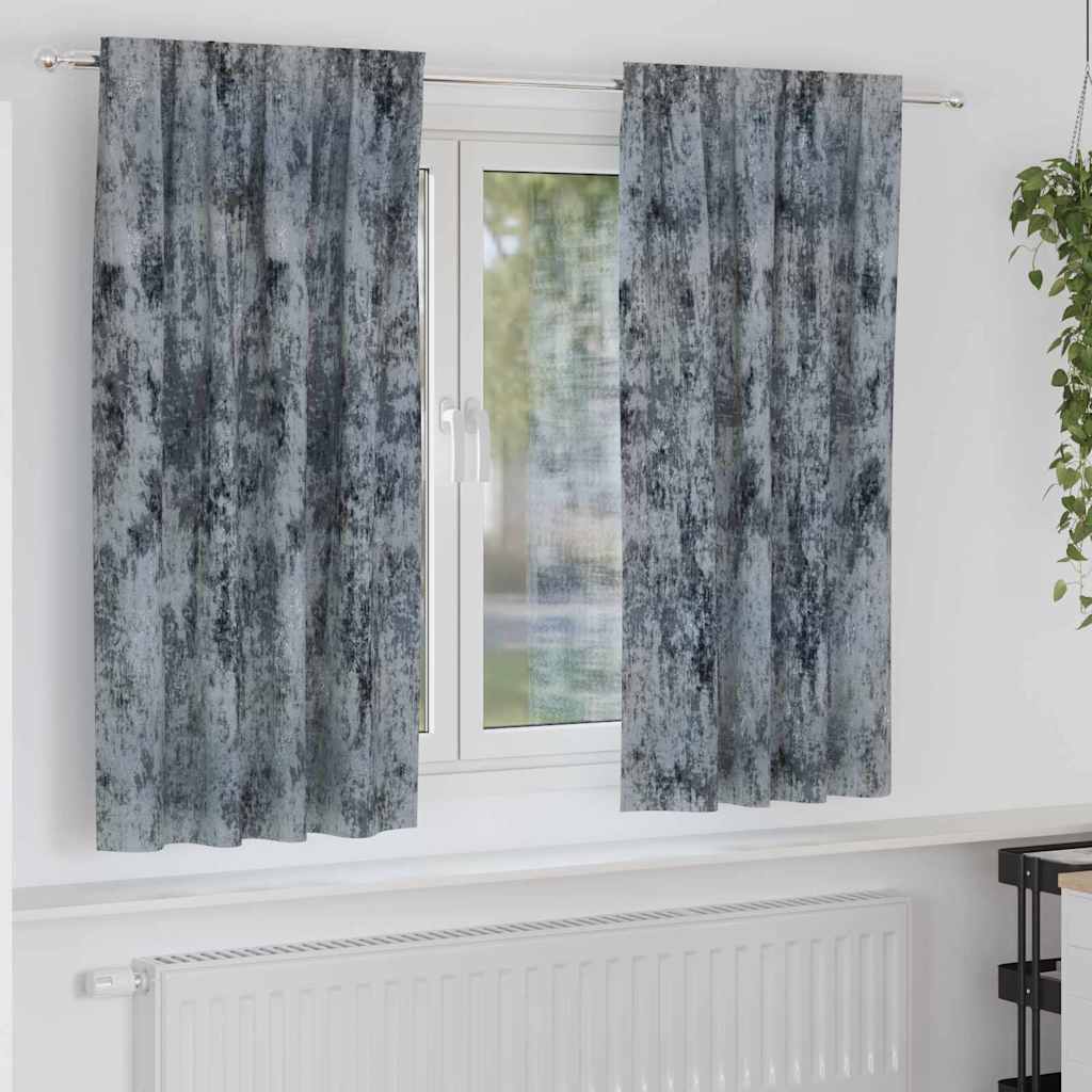 Vidaxl velvet gordijnen 2 pcs zilvergrijs 175 x 140 cm fluweel