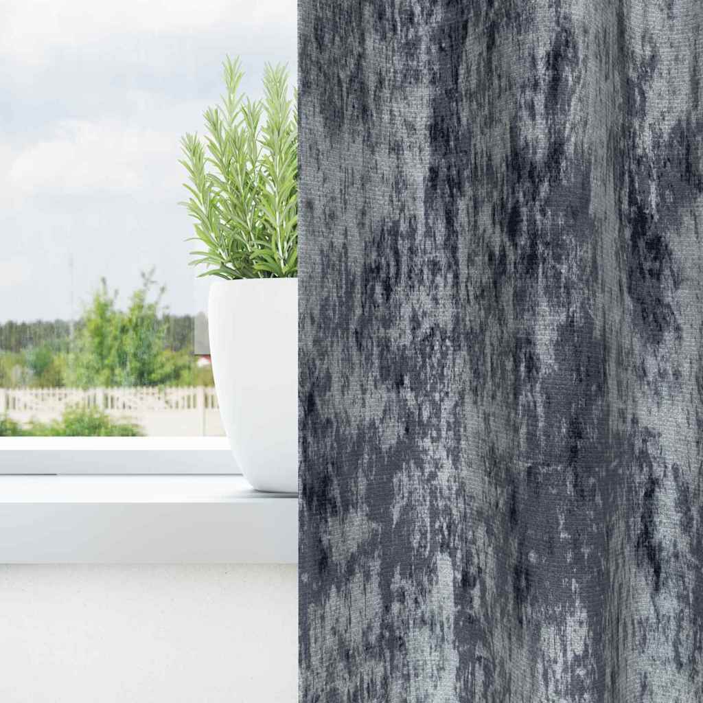 Vidaxl velvet gordijnen 2 pcs zilvergrijs 225 x 140 cm fluweel