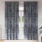 Vidaxl velvet gordijnen 2 pcs zilvergrijs 225 x 140 cm fluweel