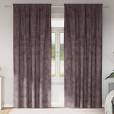 Vidaxl velvet gordijnen met gordijnen 2 pcs bruin 225 x 140 cm fluweel