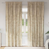 Vidaxl velvet gordijnen met gordijnen 2 pcs crème 260 x 140 cm fluweel