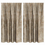 Vidaxl velvet gordijnen 2 pcs champagne 140 x 140 cm fluweel