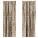 Vidaxl velvet gordijnen 2 pcs champagne 225 x 140 cm fluweel