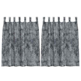 Vidaxl velvet gordijnen 2 pcs zilvergrijs 140 x 140 cm fluweel