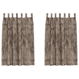 Vidaxl velvet gordijnen 2 pcs cappuccino 175 x 140 cm fluweel