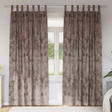 Vidaxl velvet gordijnen 2 pcs cappuccino 245 x 140 cm fluweel