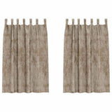 Vidaxl velvet gordijnen 2 pcs champagne 175 x 140 cm fluweel
