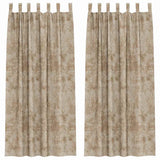 Vidaxl velvet gordijnen 2 pcs champagne 245 x 140 cm fluweel