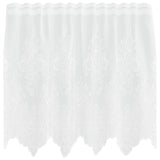 Vidaxl kantgordijn met gordijnen bloemen wit 120 x 150 cm polyester