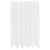 Vidaxl kantgordijn met gordijnen bloemen wit 180 x 150 cm polyester