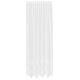 Vidaxl kantgordijn met gordijnen bloemen wit 280 x 150 cm polyester