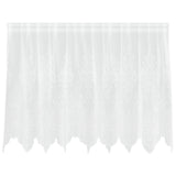 Vidaxl kantgordijn met gordijnen bloemen wit 100 x 200 cm polyester