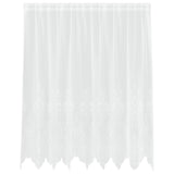 Vidaxl kantgordijn met gordijnen bloemen wit 140 x 200 cm polyester