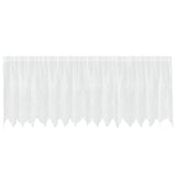 Vidaxl kantgordijn met gordijnen bloemen wit 120 x 400 cm polyester