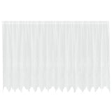 Vidaxl kantgordijn met gordijnen bloemen wit 180 x 400 cm polyester