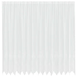 Vidaxl kantgordijn met gordijnen bloemen wit 220 x 400 cm polyester