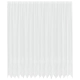 Vidaxl kantgordijn met gordijnen bloemen wit 260 x 400 cm polyester
