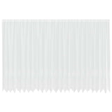 Vidaxl kantgordijn met gordijnen bloemen wit 240 x 600 cm polyester