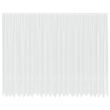 Vidaxl kantgordijn met gordijnen bloemen wit 260 x 600 cm polyester