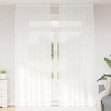 Vidaxl kantgordijn met gordijnen bloemen wit 300 x 150 cm polyester
